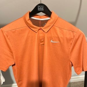 Nike dry fit polo orange size large